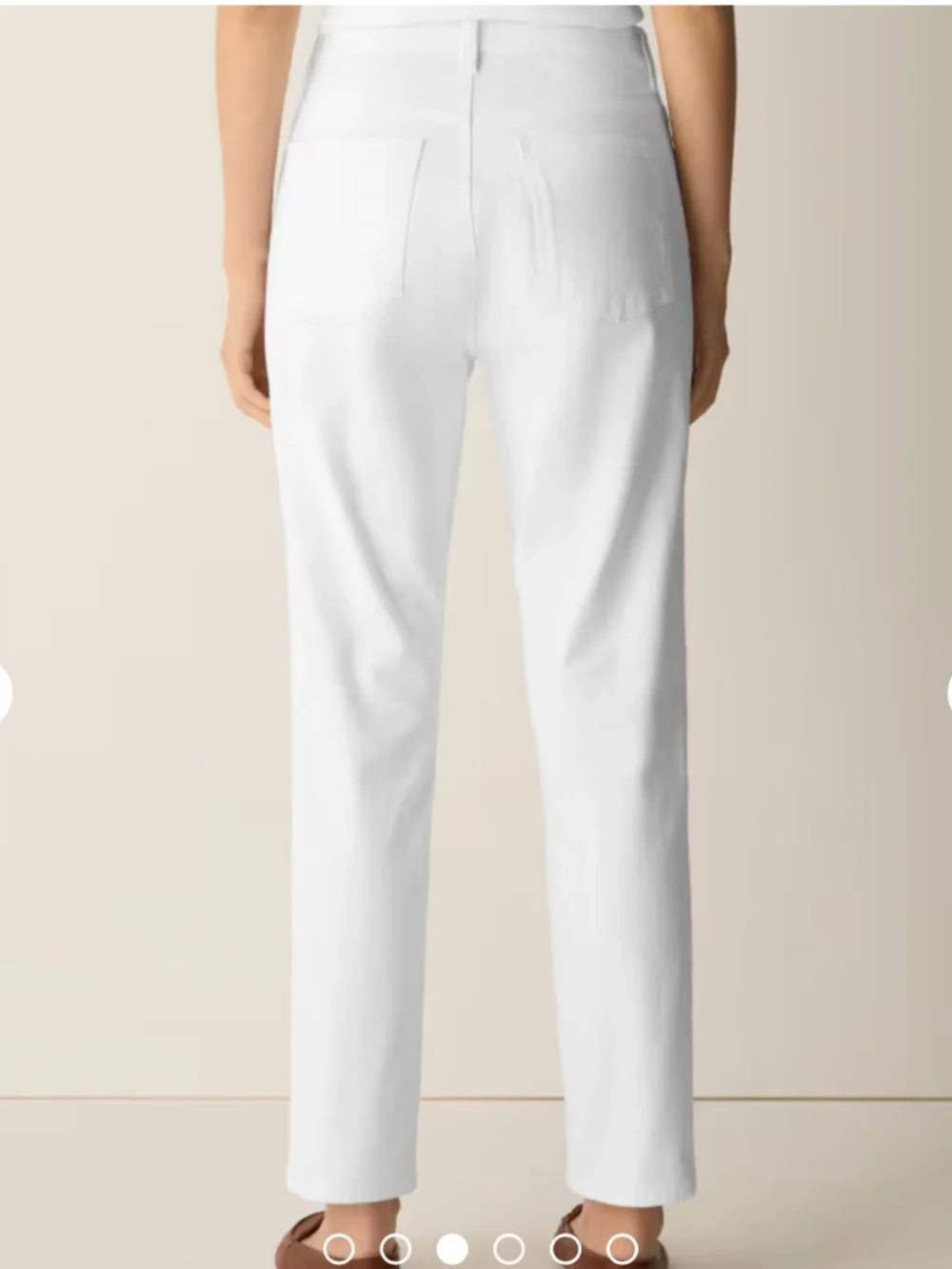 Eileen Fisher Slim Ankle Organic Cotton Stretch Denim Jeans 8 Casual Classic NWT - Picture 2 of 14